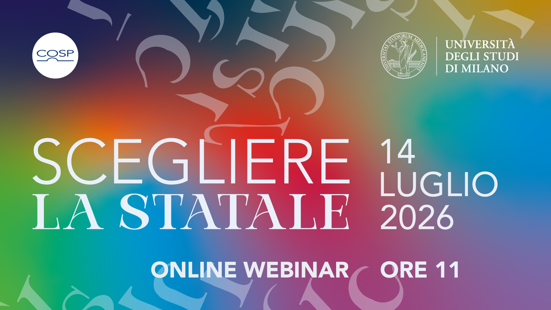 Scegliere la Statale: l'offerta formativa e i bandi di ammissione per l'a.a. 2026/2027